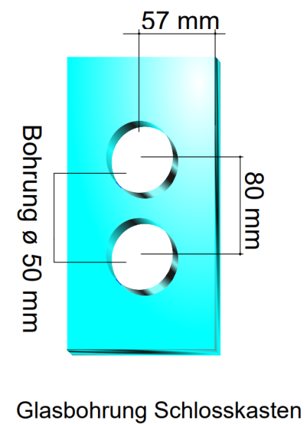 Glastürschloss Office GTS 60 Komplett - Set
